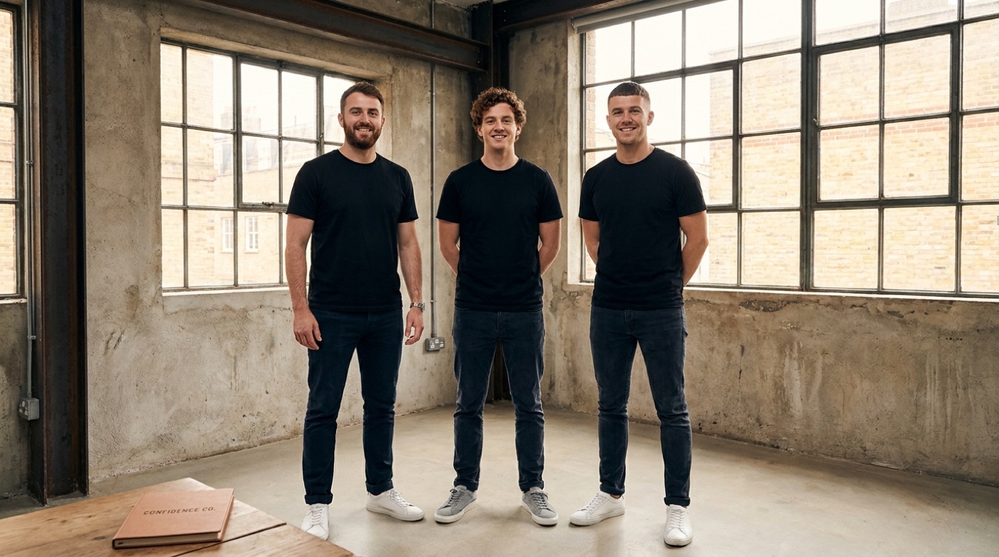 The three ExtraCM founders — Jamie, Tom and Nick in London